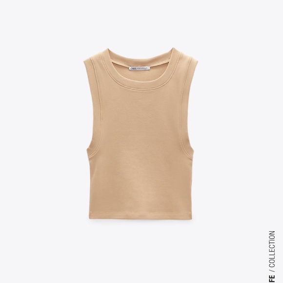ZARA RIBBED TANK TOP - Picture 3 of 4